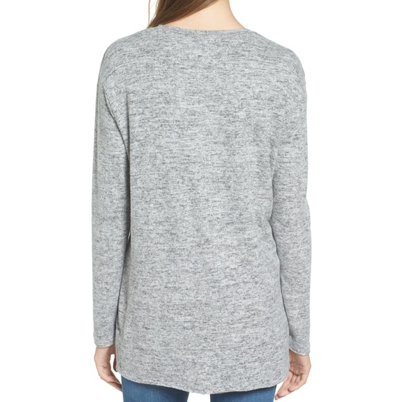 BP. Cozy V- Neck Sweater Grey Sz. Small - Picture 2 of 7